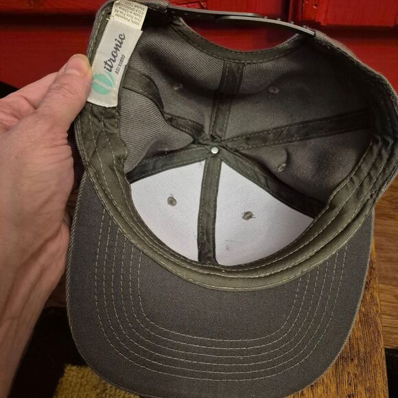 NWOT Vitronic Snapback Baseball Hat Cap Grey Green Trucker Never Worn NEW - Picture 4 of 4